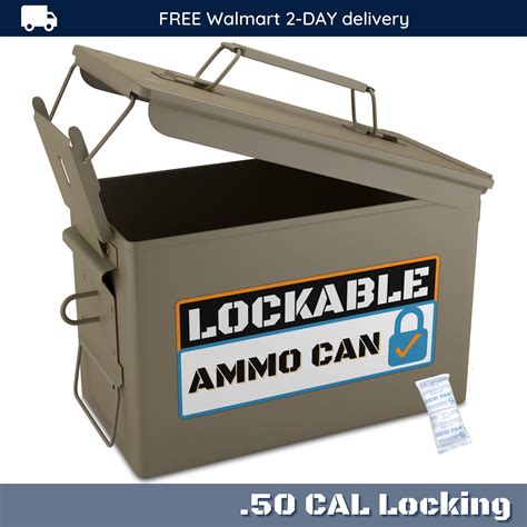 Solid Tactical 50 Cal Metal Ammo Can with Welded 